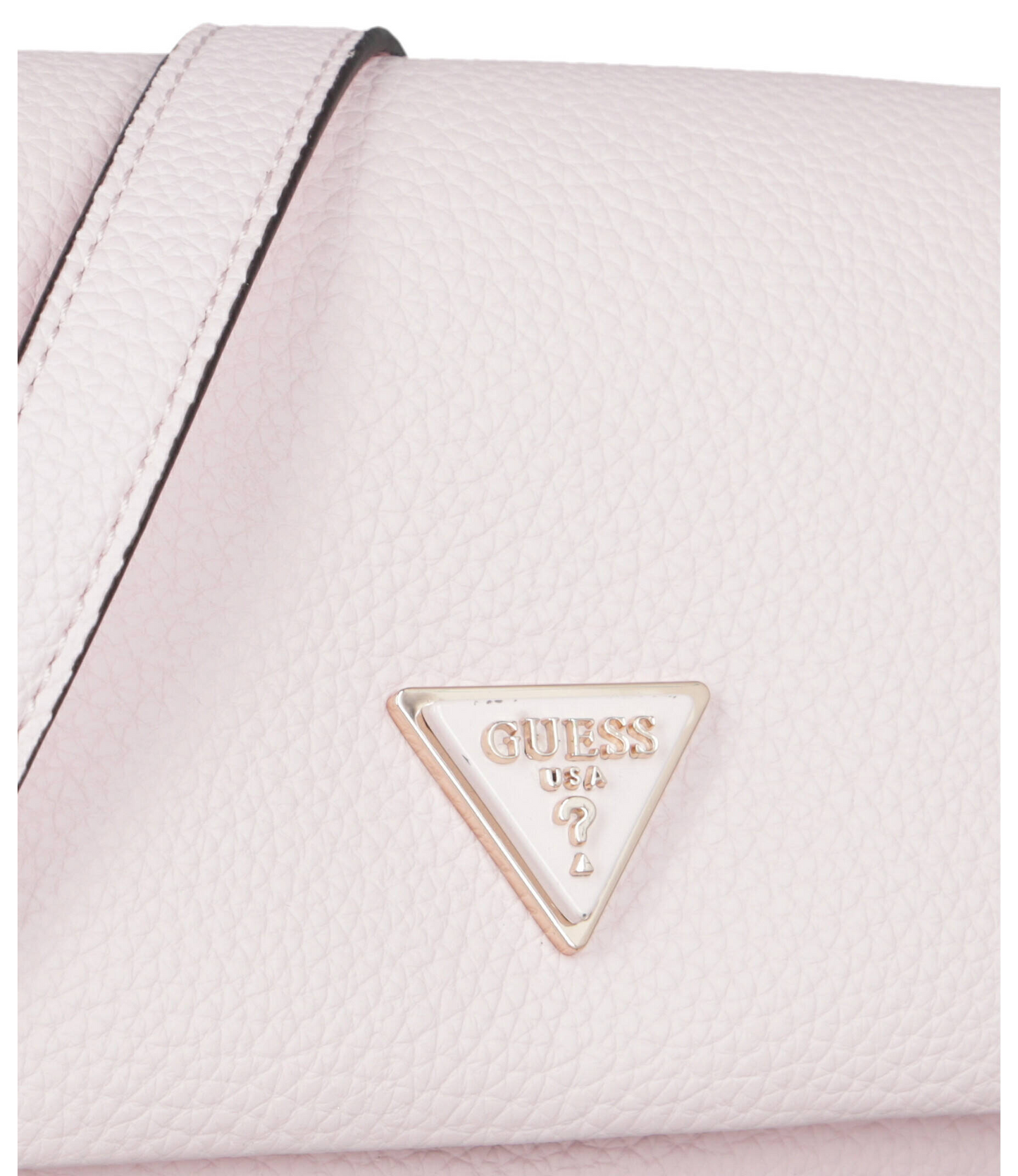 Guess Downtown Chic Mini Xbody Flap Bag – Off-White Faux Leather Crossbody