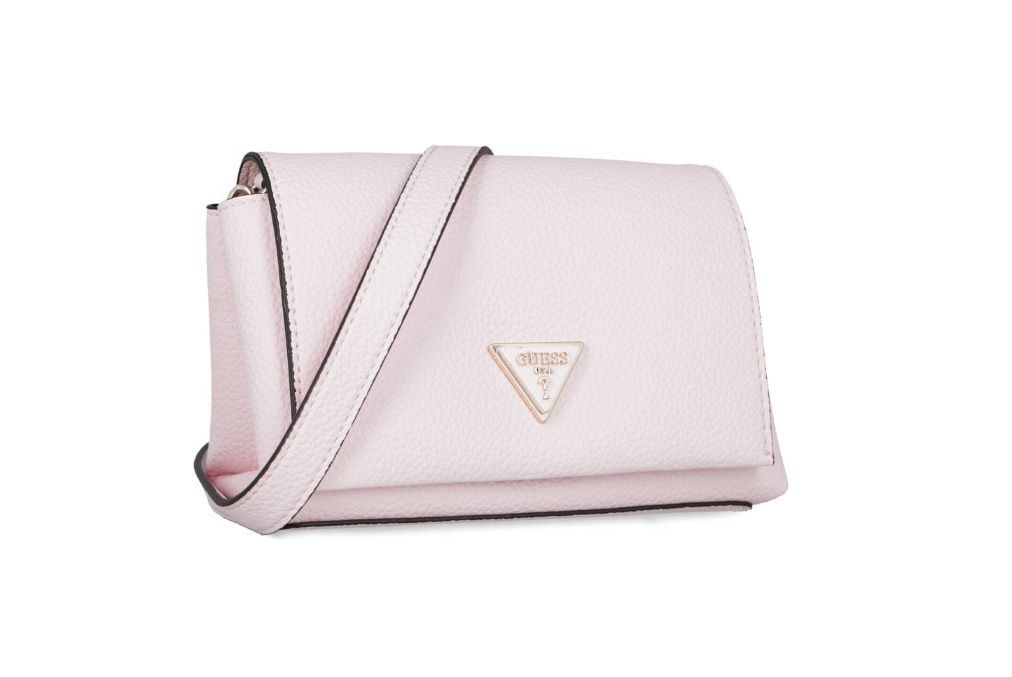Guess Downtown Chic Mini Xbody Flap Bag – Off-White Faux Leather Crossbody