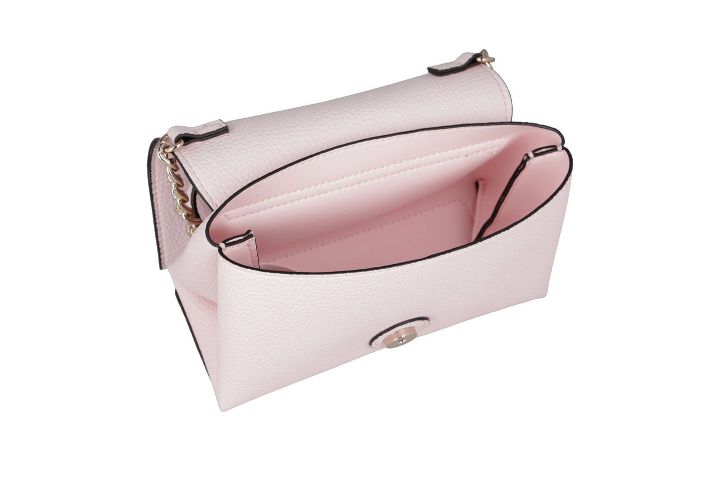 Guess Downtown Chic Mini Xbody Flap Bag – Off-White Faux Leather Crossbody