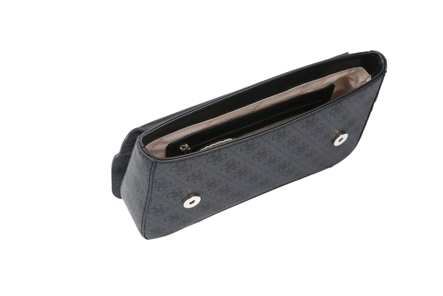 Guess Dark Grey Monogram Bag For Women 24#