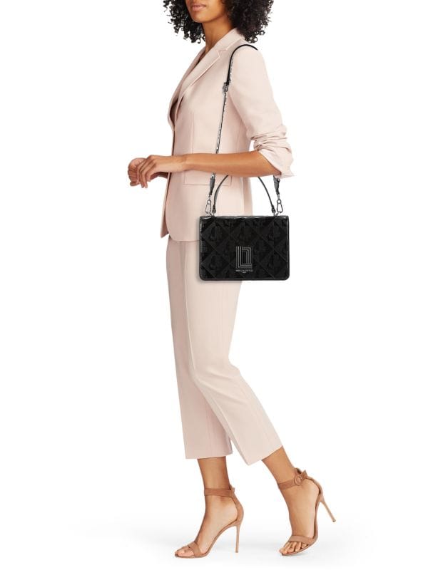 KL Black Leather Bag For Women 107#