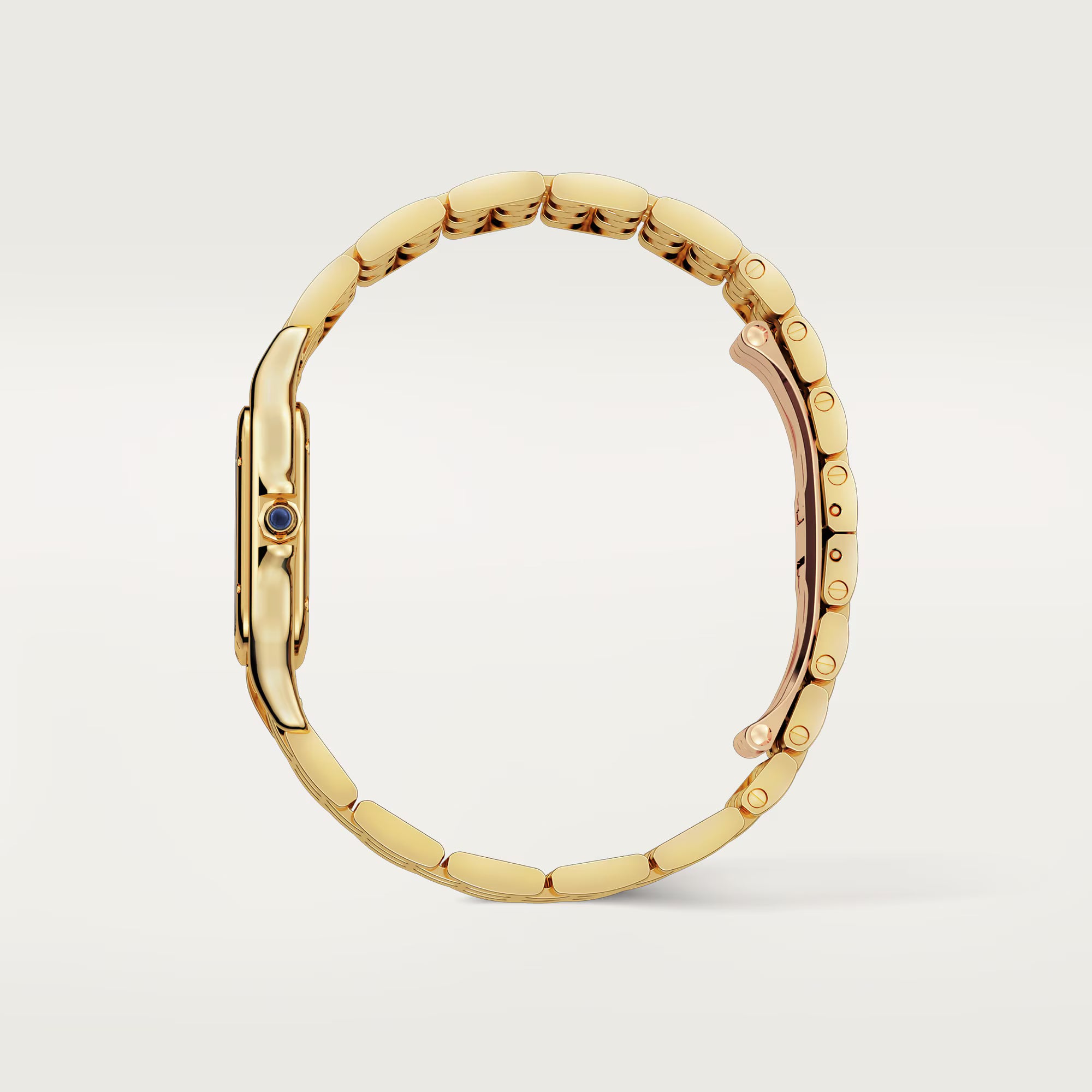 Panthère de Cartier watch White Dial Gold Strap medium model