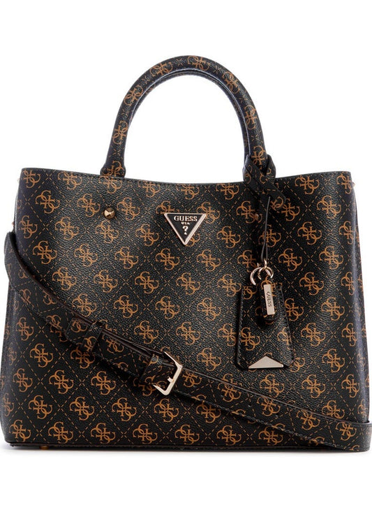 GU Leather Dark Brown Bag For Women 126#