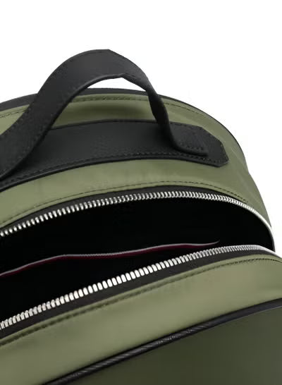 Tommy Hilfiger Olive Green Backpack – Premium Everyday Backpack with Modern Design#OL-1