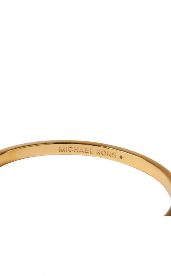 Women's Gold Stainless Steel Open Cuff Bracelet – Elegant Design with Blue High-Quality Glass Accents#023