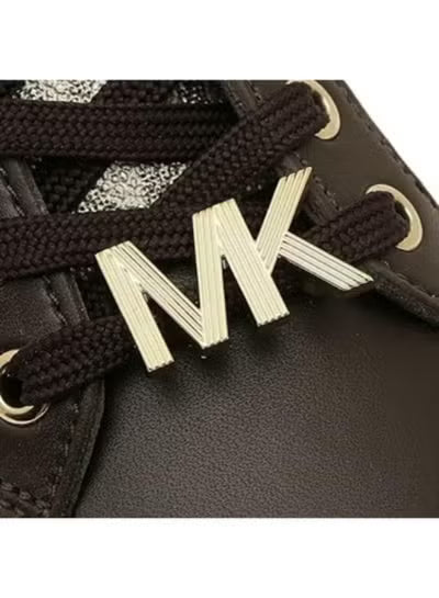 Michael Kors Women’s Poppy Brown Sneakers – Color-Block Logo, Size 11 MK-SHOES-022