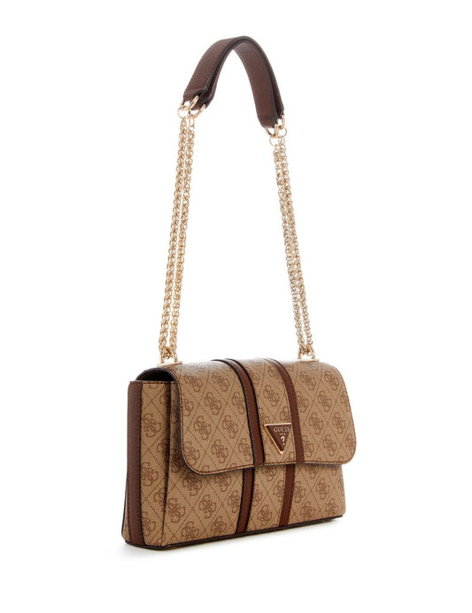 GUESS Monogram Convertible Shoulder Bag – Classic Logo Print