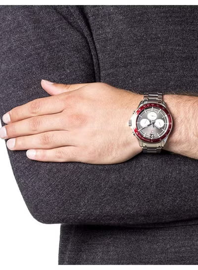 Tommy Hilfiger Luke Men’s Watch 1791122 – Gray Dial, Silver Stainless Steel Strap, Multifunction Quartz, 47mm