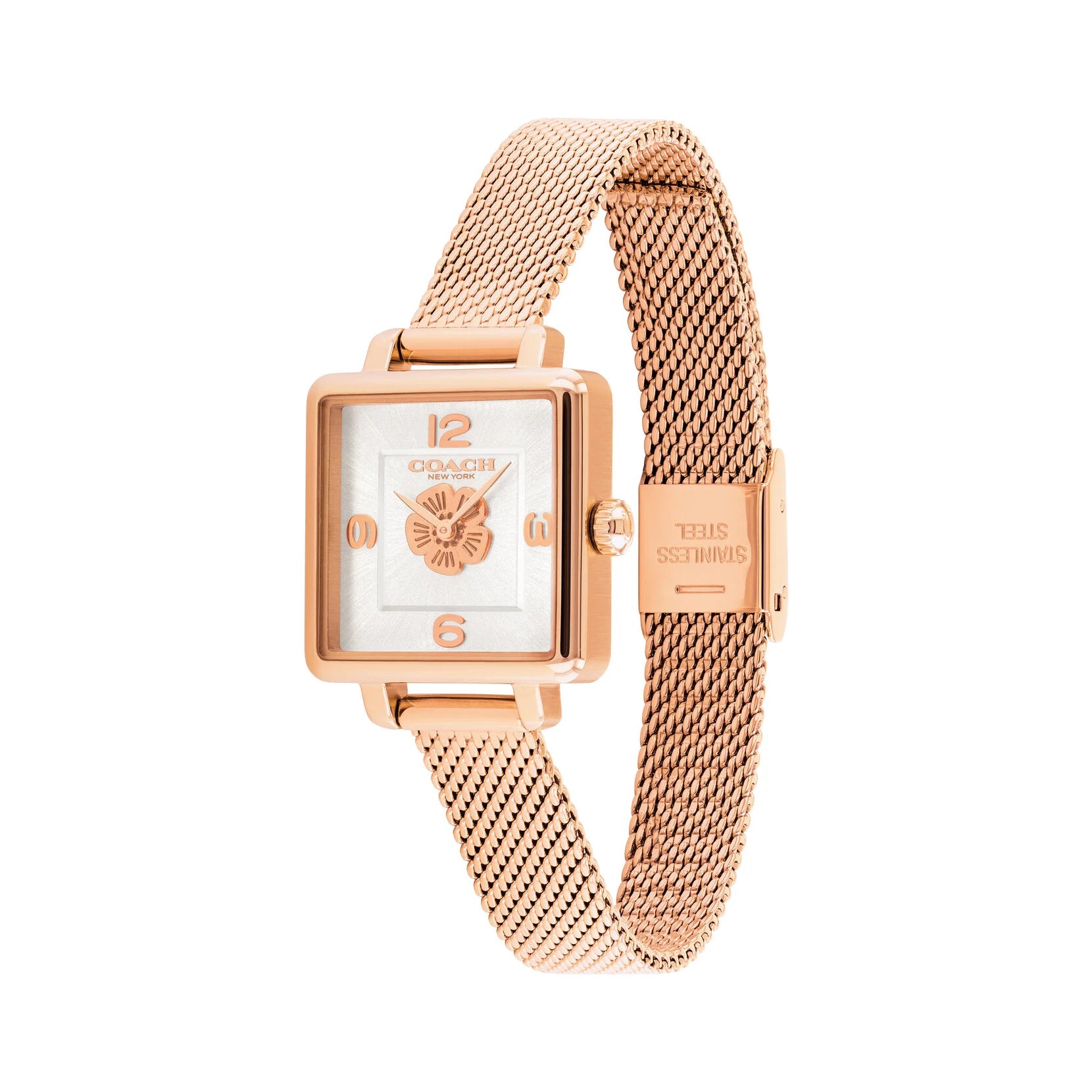 Coach Cass Rose Gold Square Women's Watch – Model 14503698 (Coach)