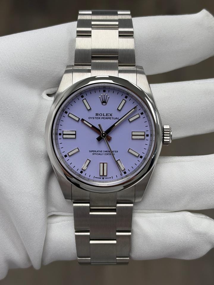 Rolex Oyster Perpetual 41 Lavender Dial Watch-RX-Oyster-01