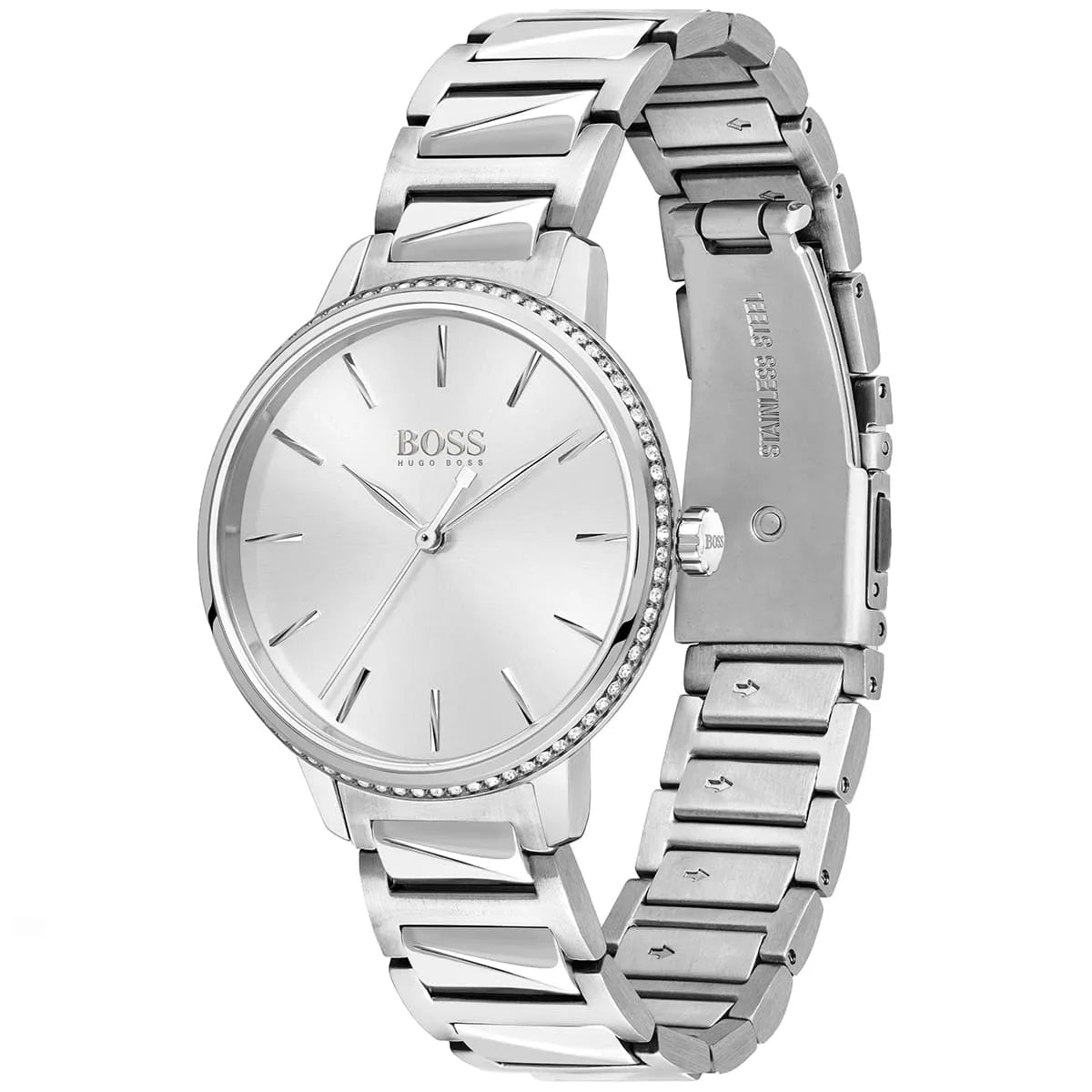 Hugo Boss Signature 1502539 Women’s Quartz Watch – Silver Dial Silver Stainless Steel Bracelet