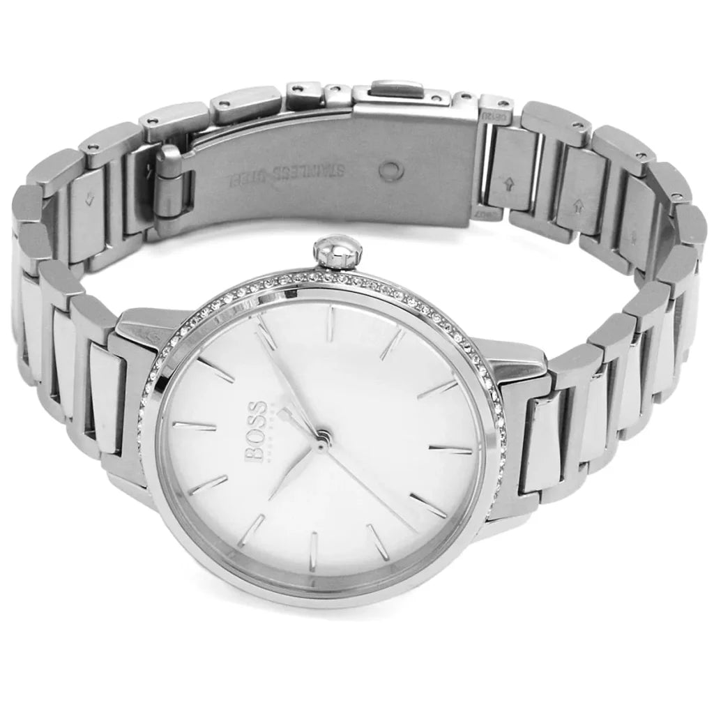 Hugo Boss Signature 1502539 Women’s Quartz Watch – Silver Dial Silver Stainless Steel Bracelet