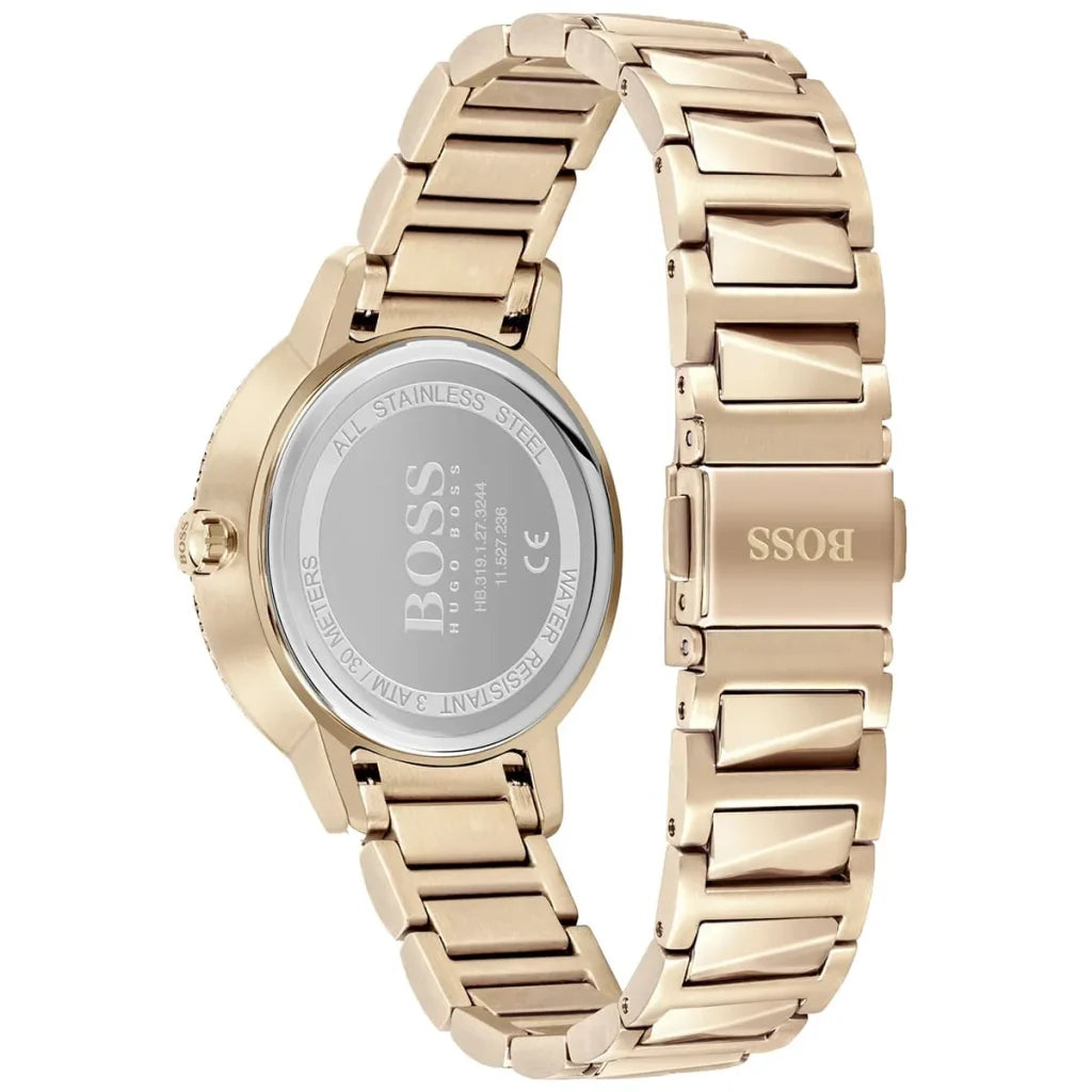 Hugo Boss Women’s Watch – Model 1502540 | Elegant Rose Gold Signature Design