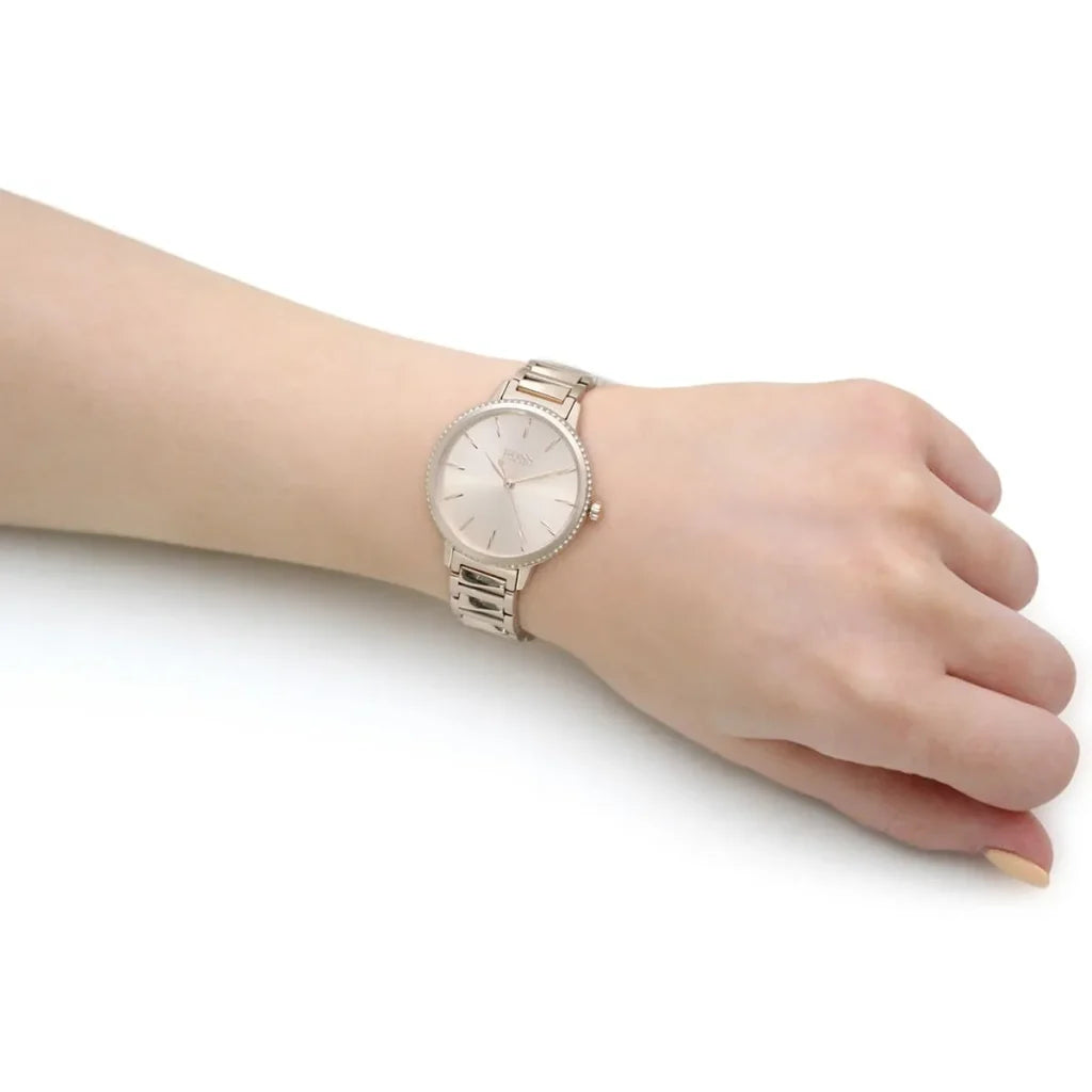 Hugo Boss Women’s Watch – Model 1502540 | Elegant Rose Gold Signature Design