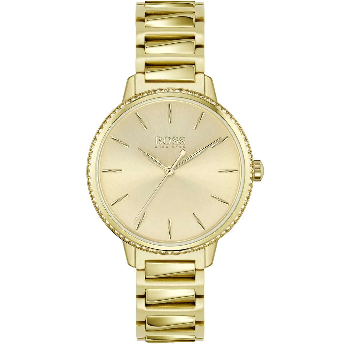 Hugo Boss Signature 1502541 Women’s Quartz Watch – Gold Dial Gold Stainless Steel Bracelet