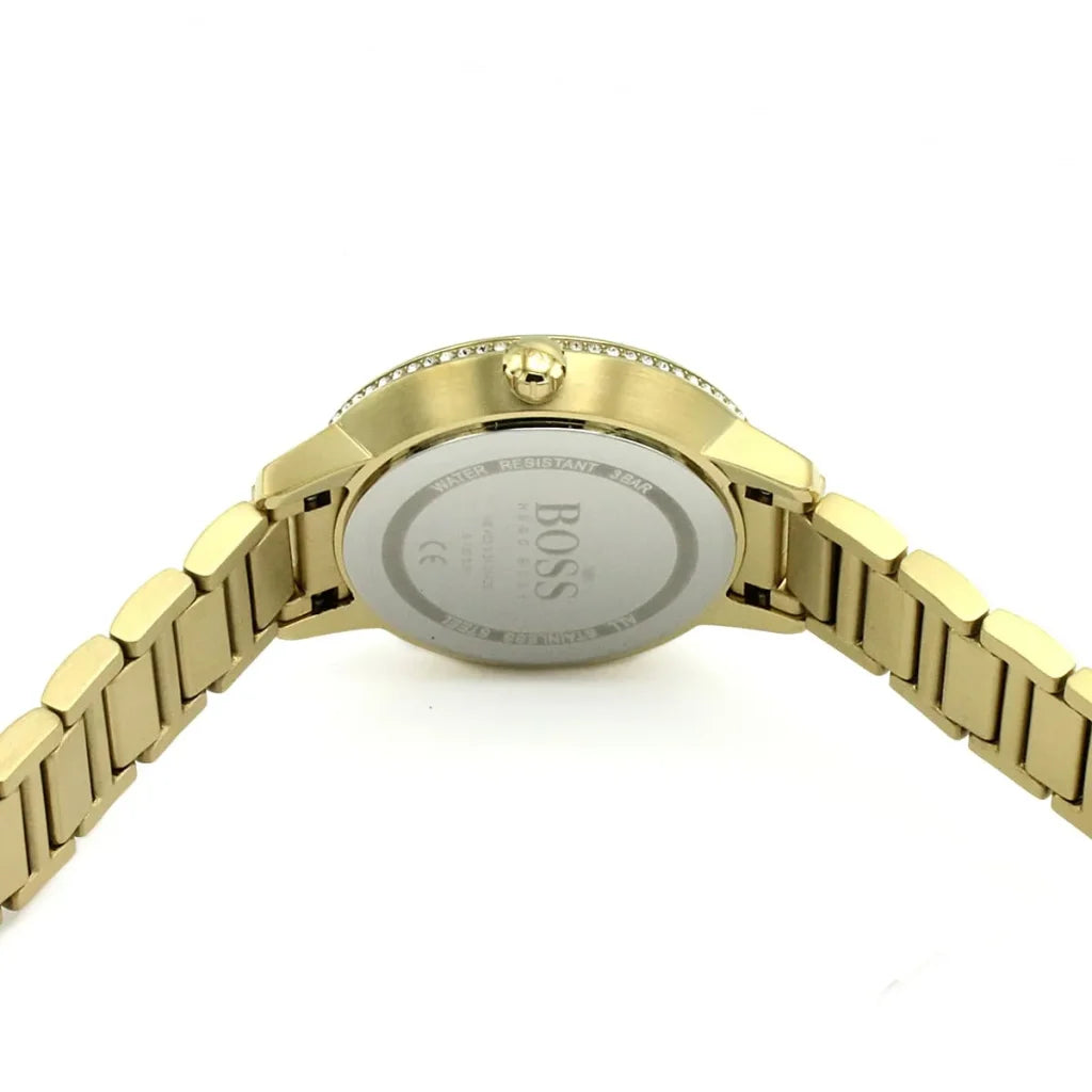 Hugo Boss Signature 1502541 Women’s Quartz Watch – Gold Dial Gold Stainless Steel Bracelet