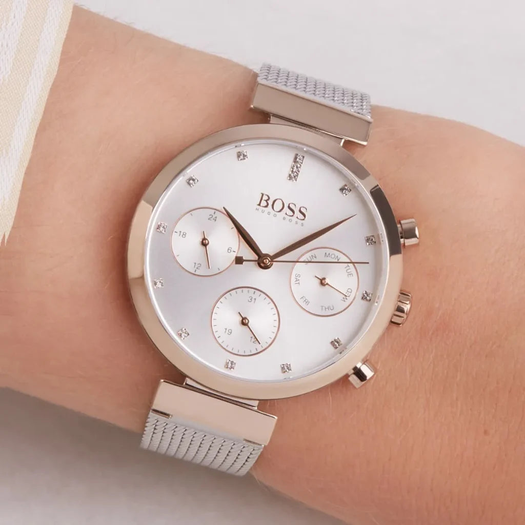Hugo Boss Hugo Boss Flawless Women’s Watch 1502551 – Silver Dial Stainless Steel