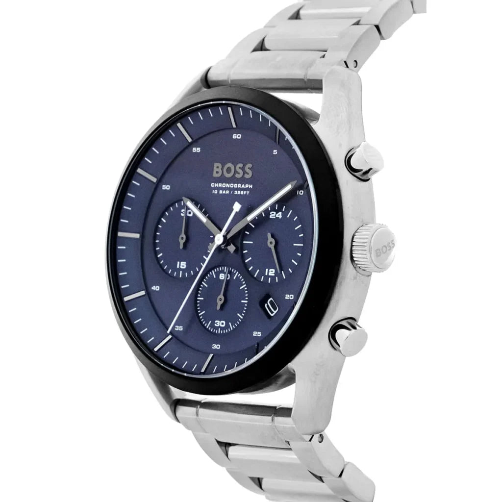 Hugo Boss Top 1514093 Men’s Quartz Watch – Blue Dial Silver Stainless Steel Bracelet