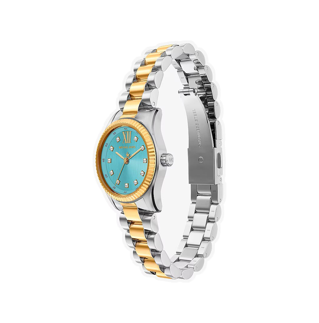 Michael Kors MK7579 Lexington Three-Hand Gold-Tone Stainless Steel Watch