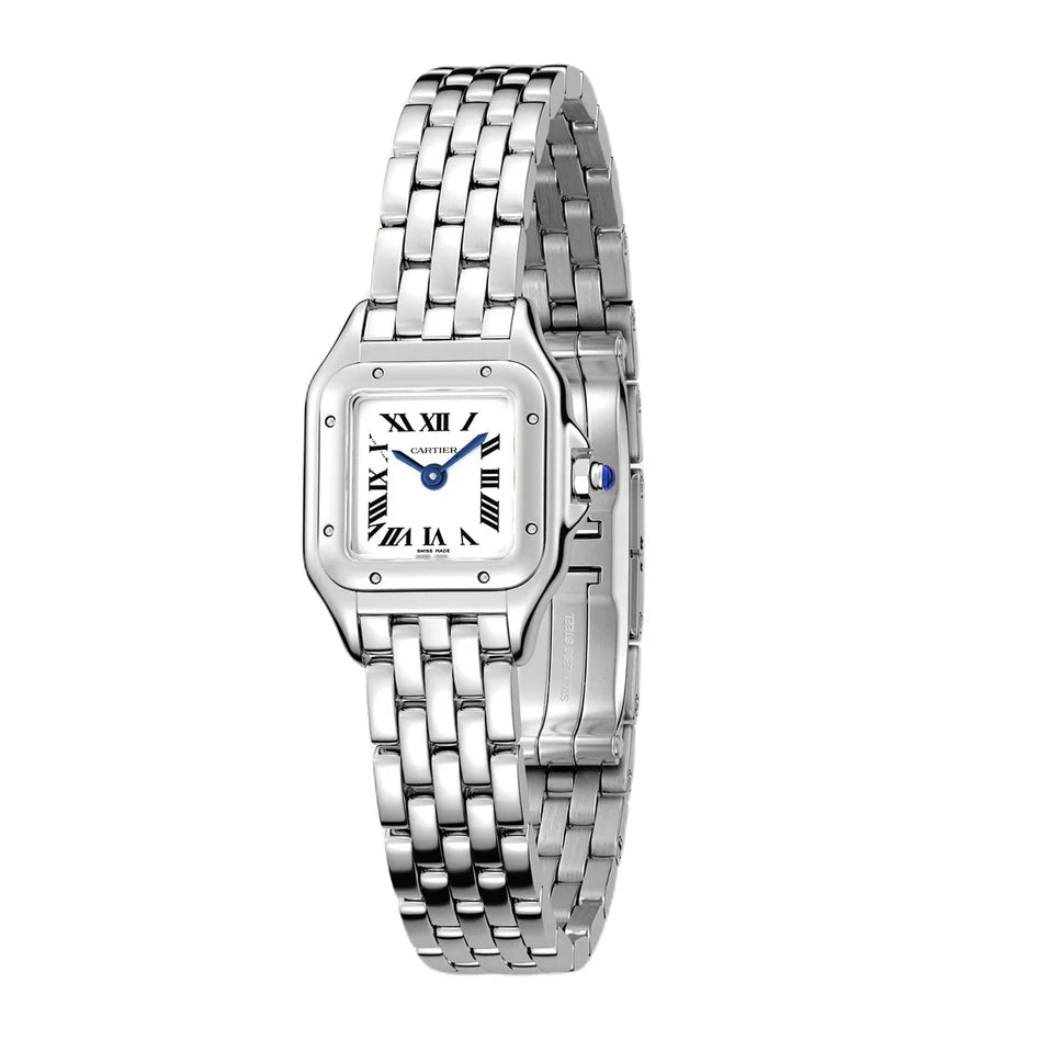 Cartier Panthère de Cartier Mini Women's Watch – Stainless Steel, Quartz Movement, Silver Dial