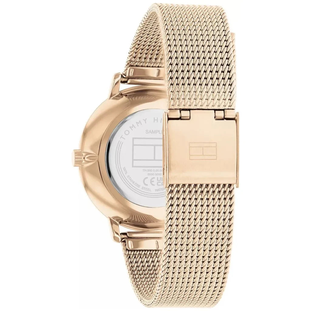 Tommy Hilfiger Tommy Hilfiger Pippa Women’s Watch 1782669 – Blue Dial with Rose Gold Stainless Steel Bracelet