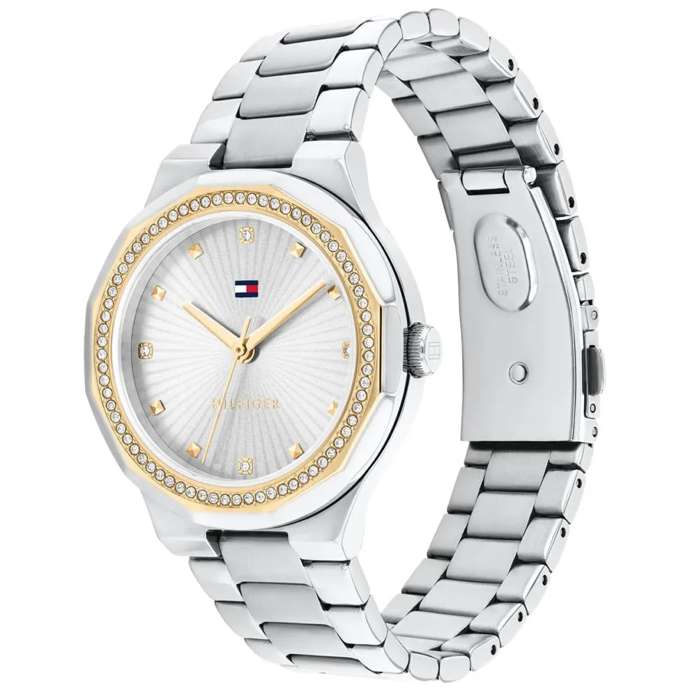 Tommy Hilfiger Piper 1782723 Women’s Quartz Watch – Silver Stainless Steel, 36mm Elegant Design