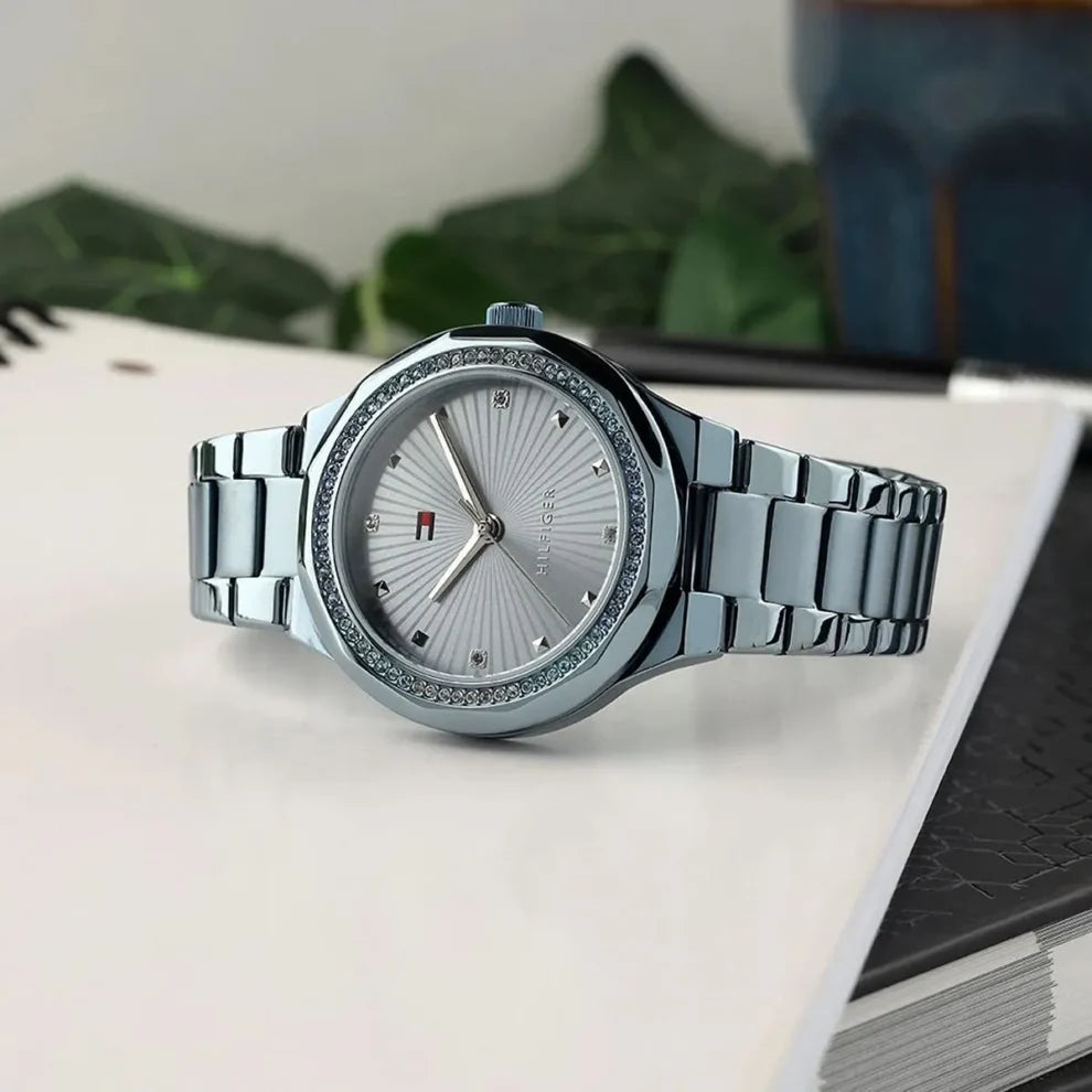 Tommy Hilfiger 1782724 Piper Women’s Quartz Watch – Blue Dial, Blue Stainless Steel Strap (36mm)