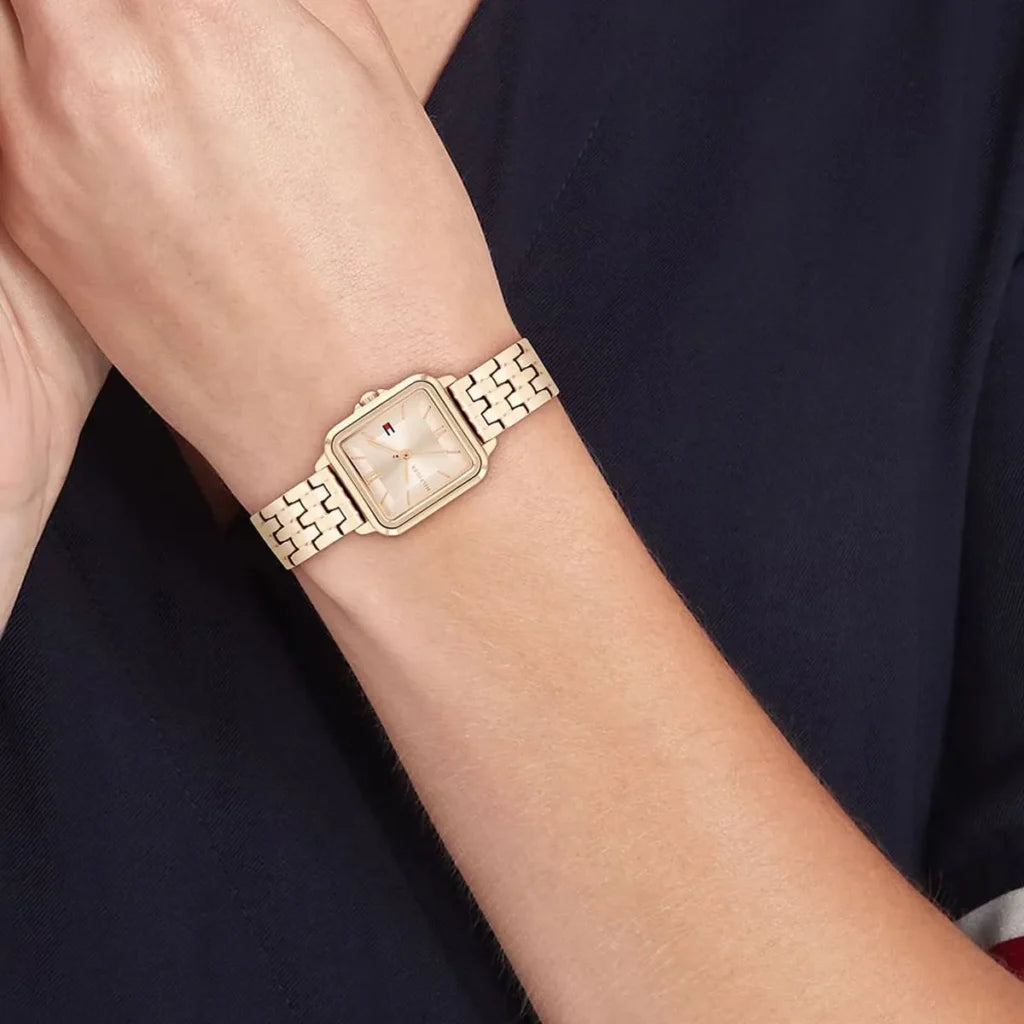 Tommy Hilfiger 1782833 Women’s Watch – Mia Rose Gold Stainless Steel Square Design 24mm