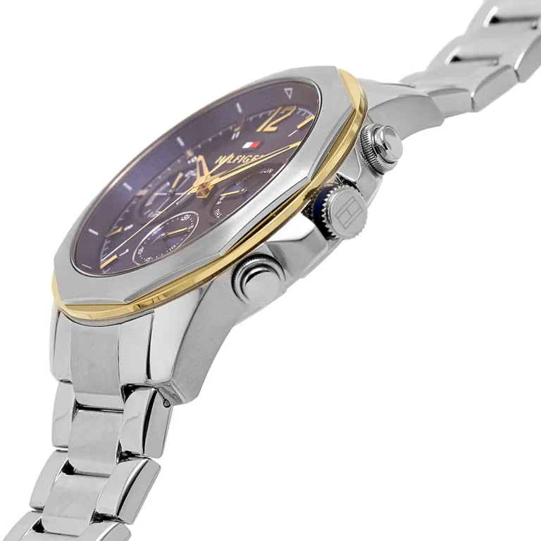 Tommy Hilfiger 1792059 Lars Men's Watch – Blue Dial Stainless Steel Analog Watch for Men, Quartz Movement, 50M Water Resistant