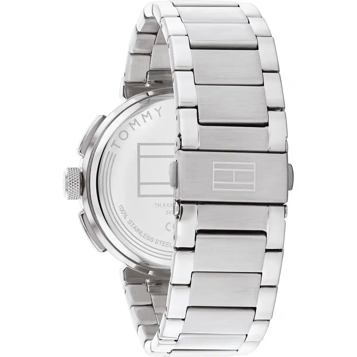 Tommy Hilfiger Men’s Watch – Model 1792116 Silver Black Edition