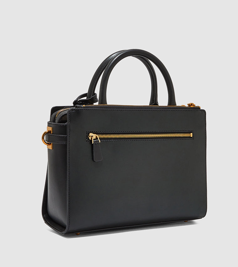 GU Black Satchel Bag For Women 119#
