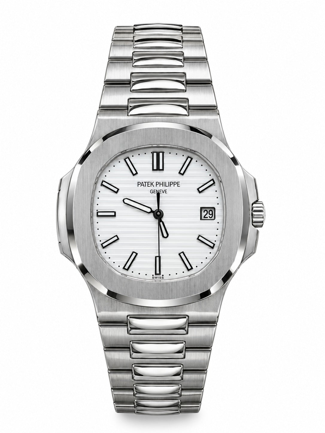 Patek Philippe Nautilus White Dial Stainless Steel Automatic Men's Watch (Ref. 5711/1A-011)