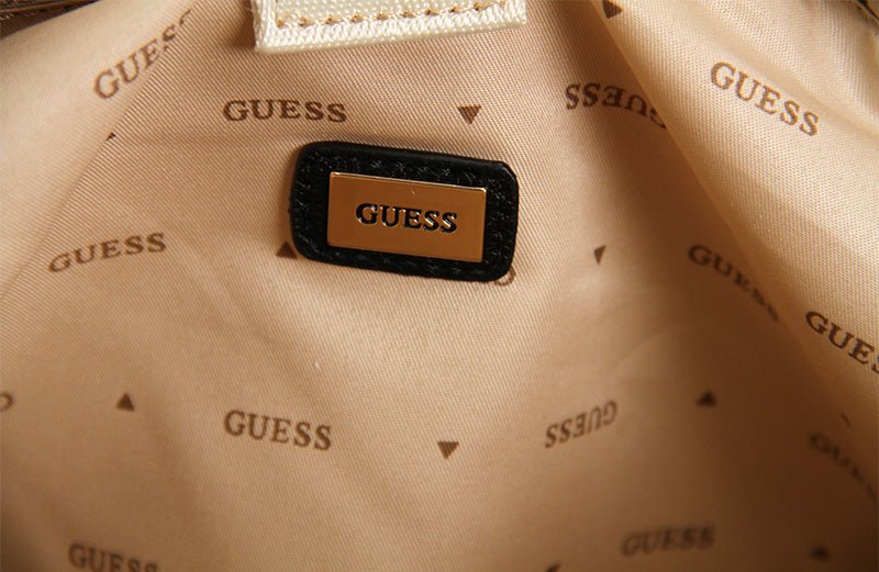 Guess KERIMA TOTE - Handbag - natural/Brown