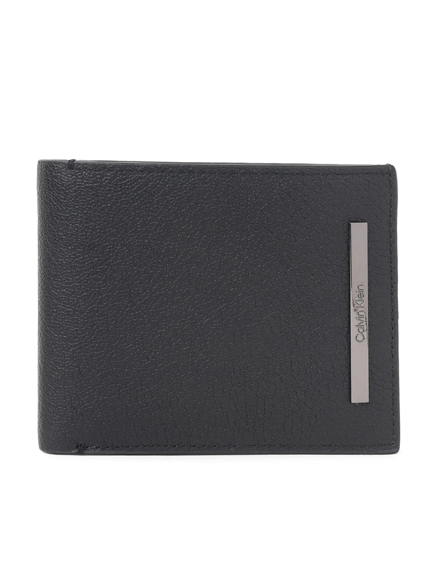 CK Modern Bar Logo Bi-Fold Wallet | Genuine Leather #35