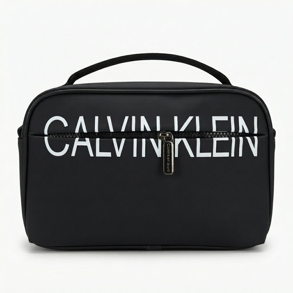 Calvin Klein Jeans Black Crossbody & Handbag with Top Handle and Front Logo #0029