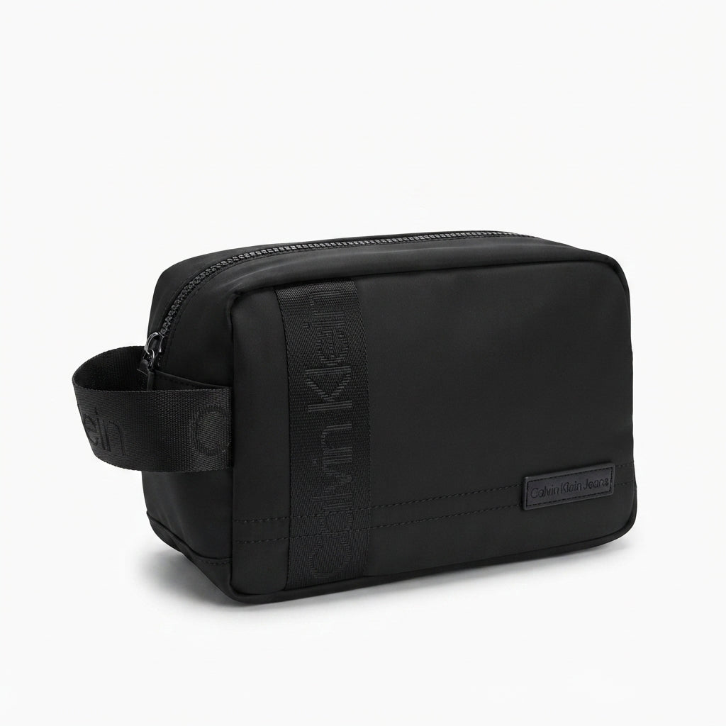 Calvin Klein Men's Black Nylon Zip Clutch Bag #0028