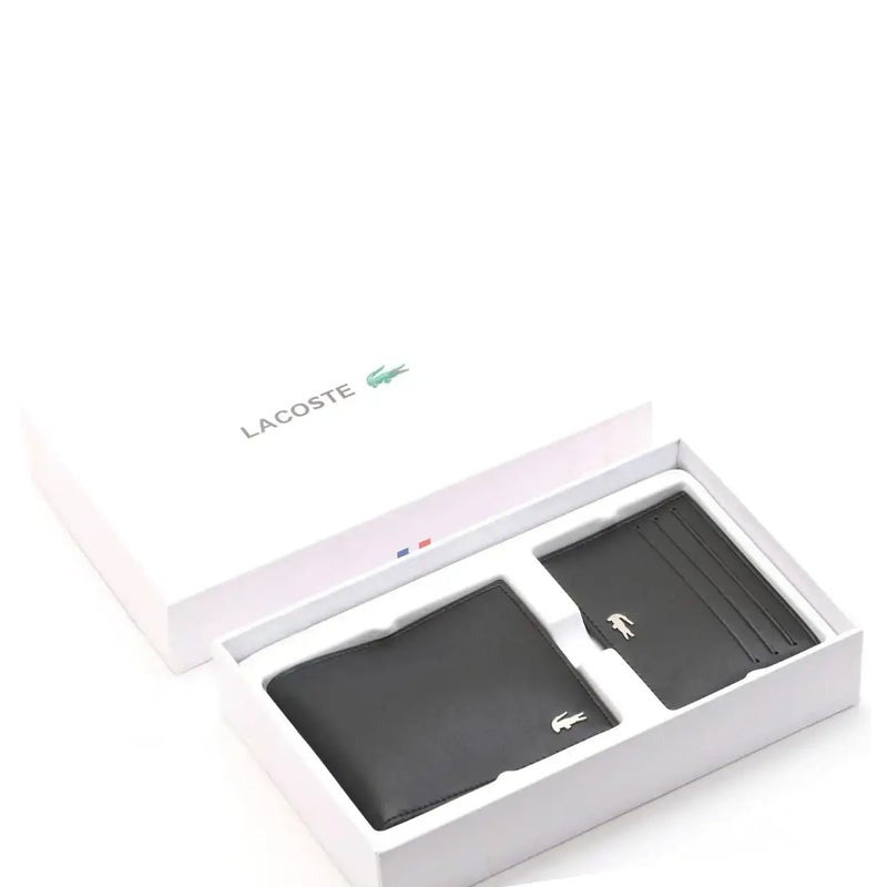 LC Black Leather Wallet-Card Holder Set For Men #5