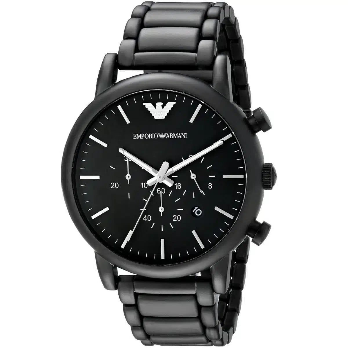 Emporio Armani AR1895 Men’s Watch – Luigi XLarge Black Stainless Steel with Black Dial 46mm