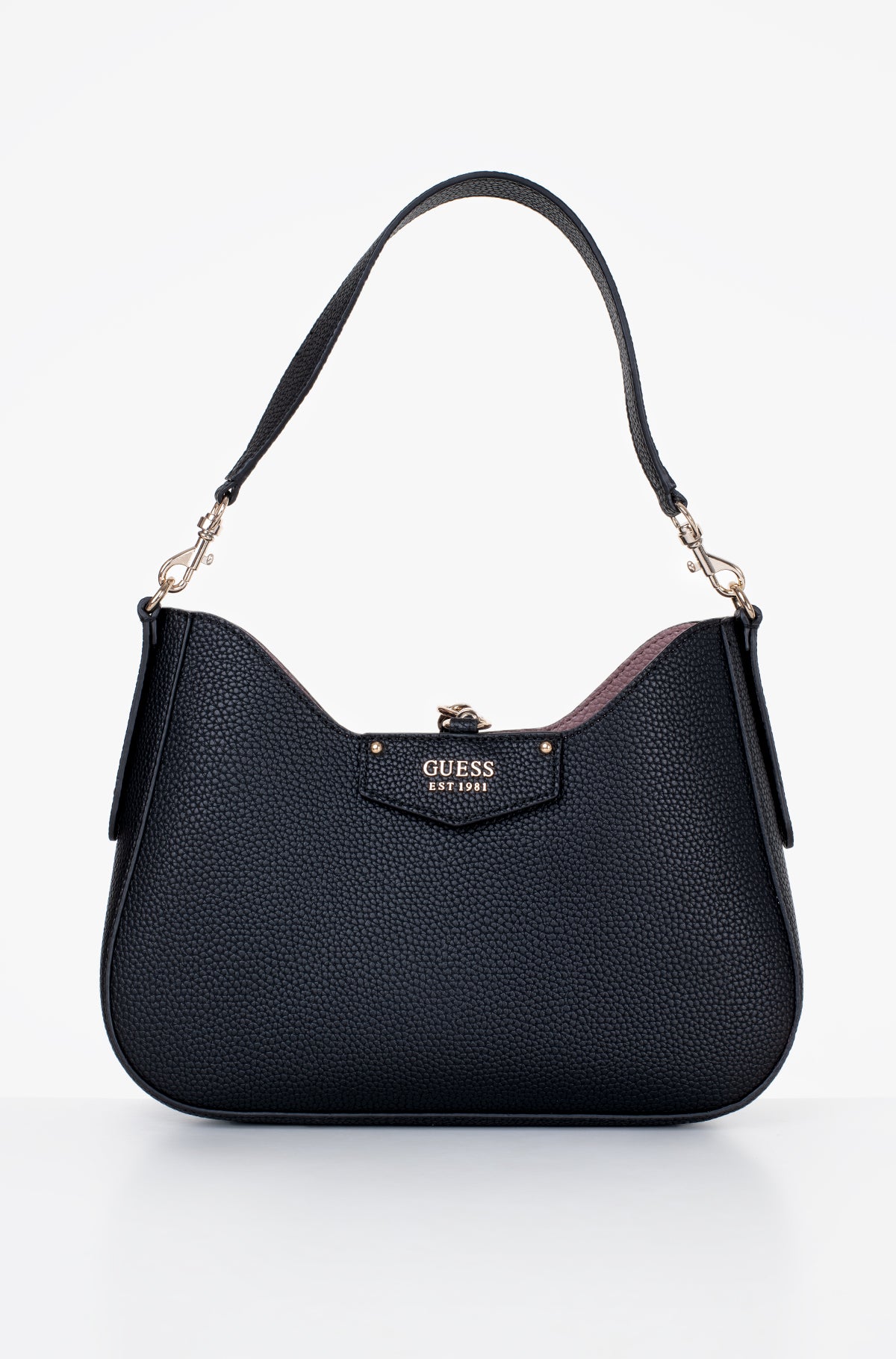 Guess Black Leather Shoulder Bag For Women 4#