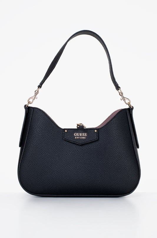 Guess Black Leather Shoulder Bag For Women 4#