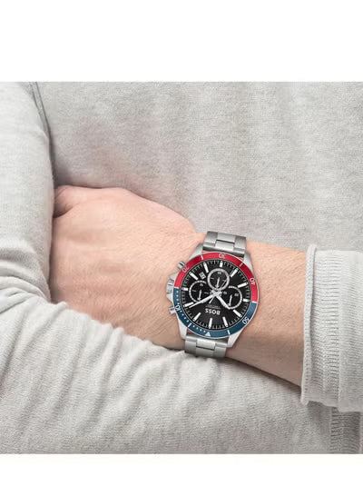 Men’s Chronograph Watch – Hugo Boss Model 1514108 with Stainless Steel & Aluminium Case