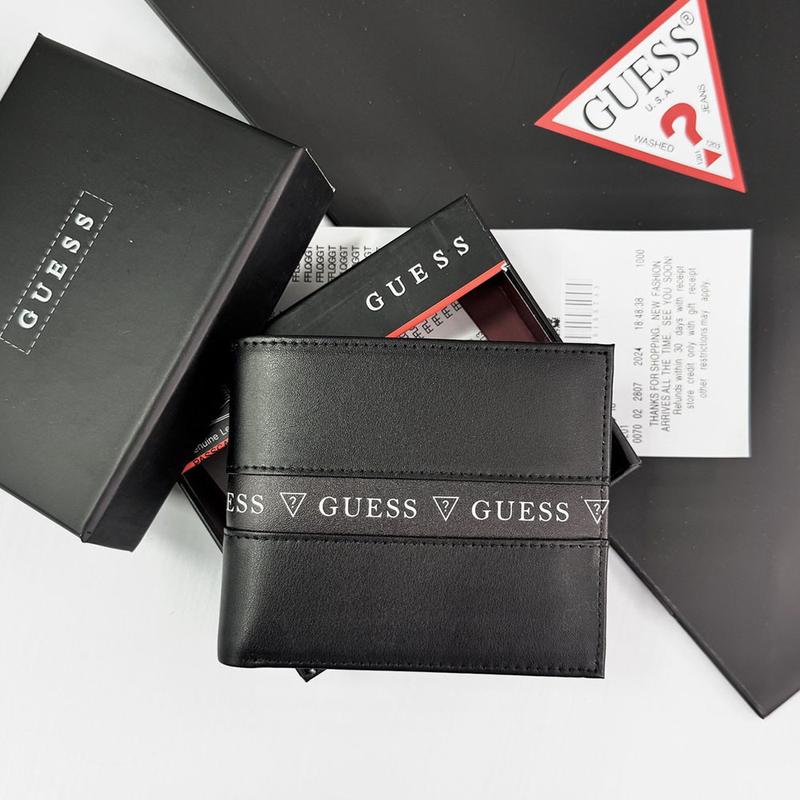 GU Brown Leather Wallet for Men #1