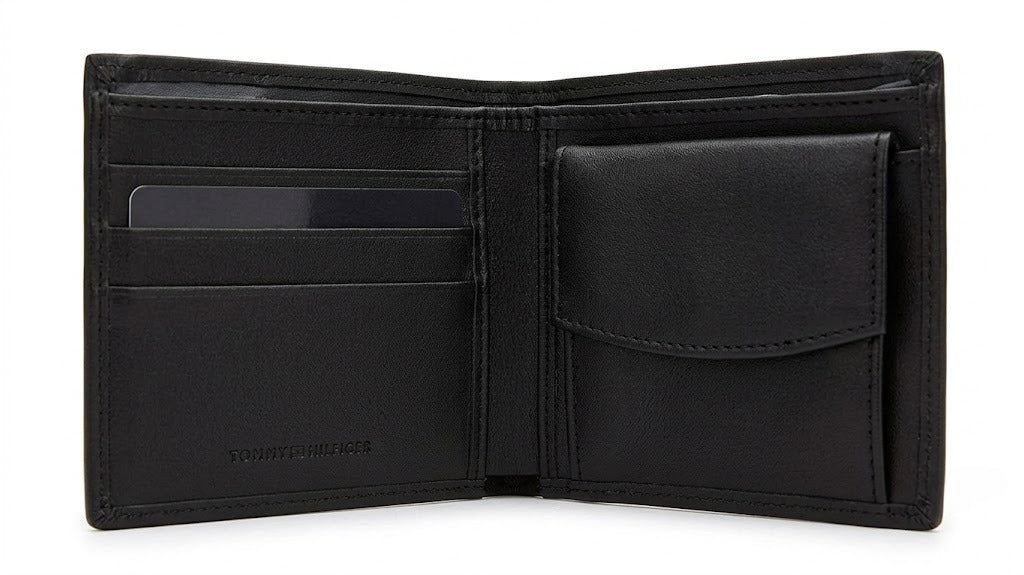 Tommy Hilfiger Men's Premium Gift Set – Leather Wallet, Card Holder & Keychain with RFID Protection#12C