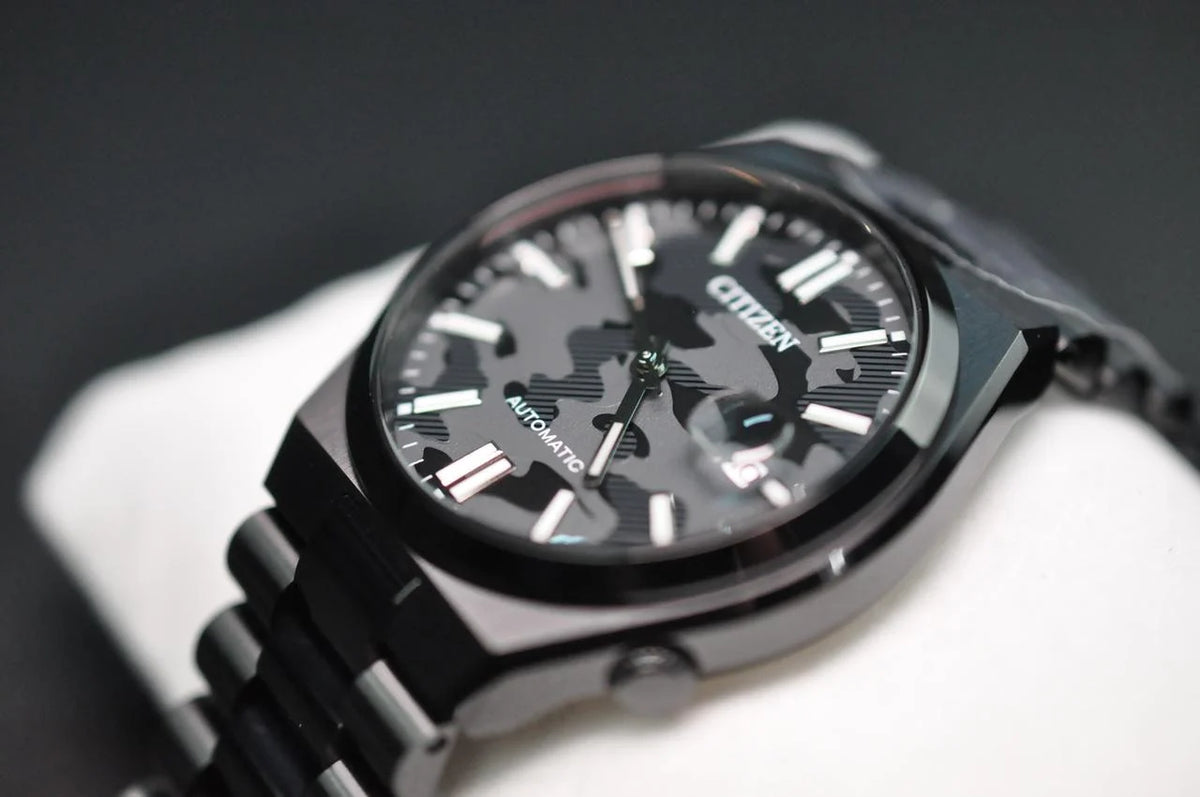 Citizen Automatic Black Camouflage Dial Sapphire Glass NJ0155-87E