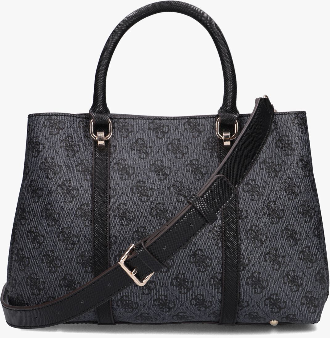 Guess Dark Grey Monogram Handbag For Women 13#