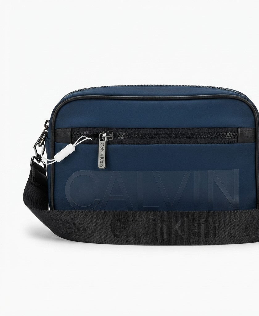 Calvin Klein Jeans Men's Crossbody Clutch Bag with Adjustable Strap & Zip Closure #0025