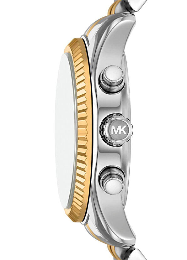 MK4984 Gold Metallic Grey Steel Ladies Watch