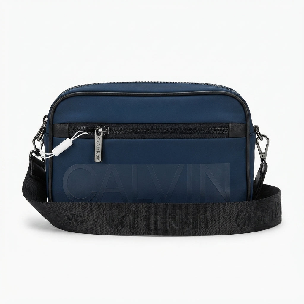 Calvin Klein Jeans Men's Crossbody Clutch Bag with Adjustable Strap & Zip Closure #0025