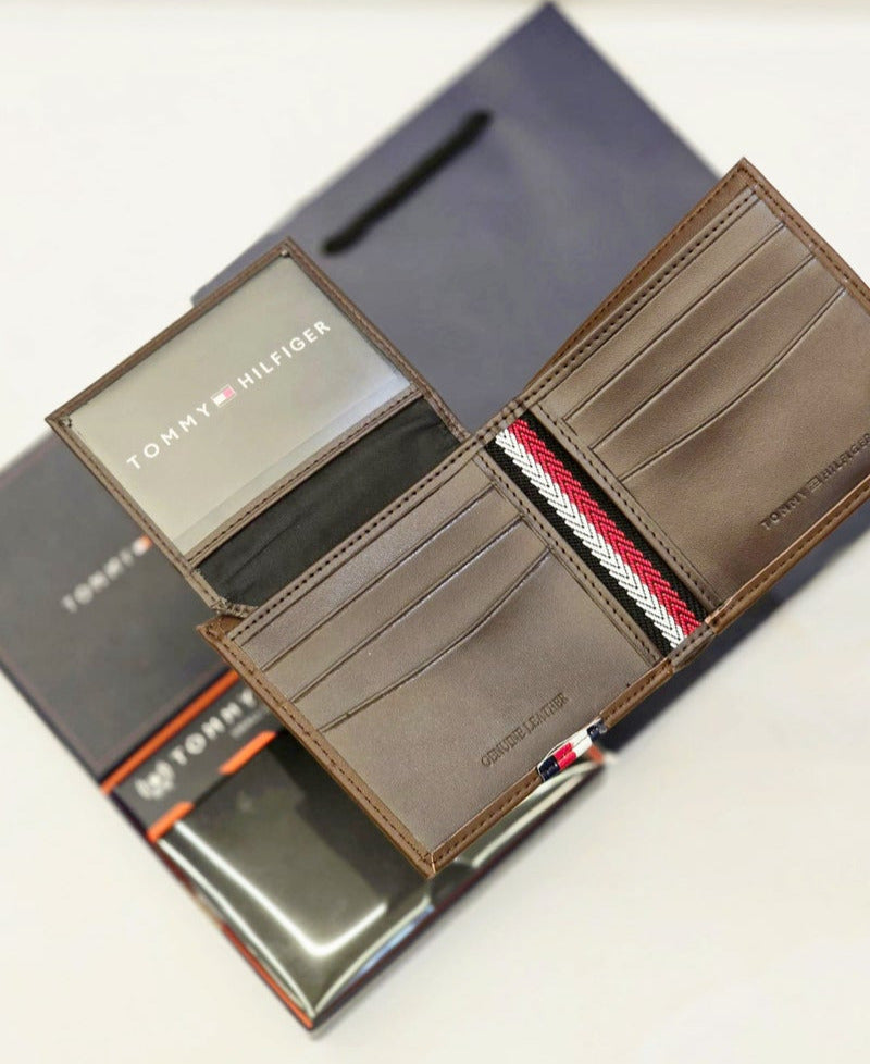 TH Brown Leather Wallet For Men 43#