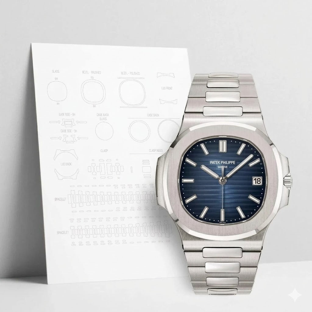 Patek Philippe Nautilus 5811/1G Men’s Luxury Watch – Blue Dial Stainless Steel Bracelet